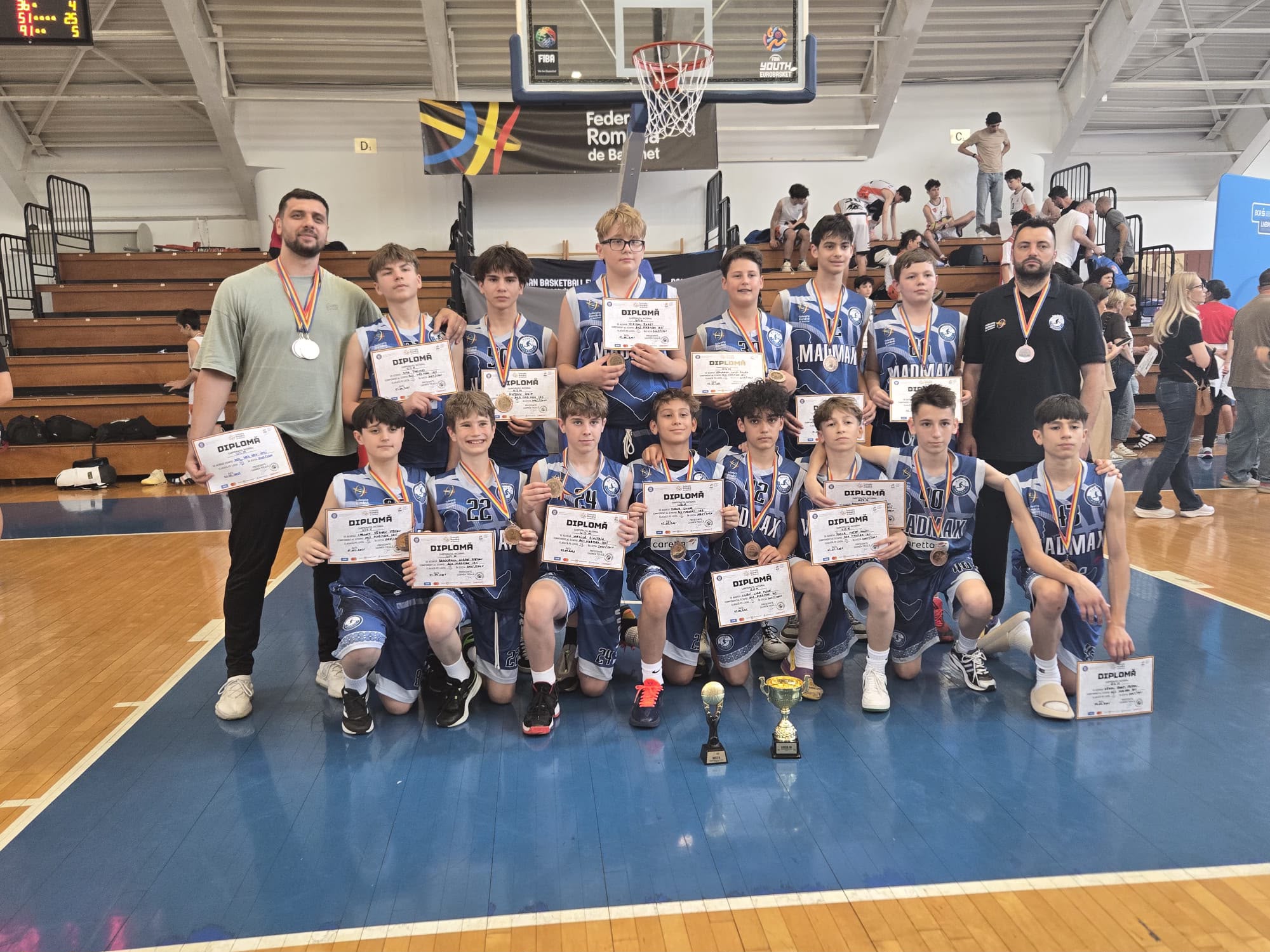 Madmax Basketball Iași urcă pe podiumul național la doar 3 ani de la înființare